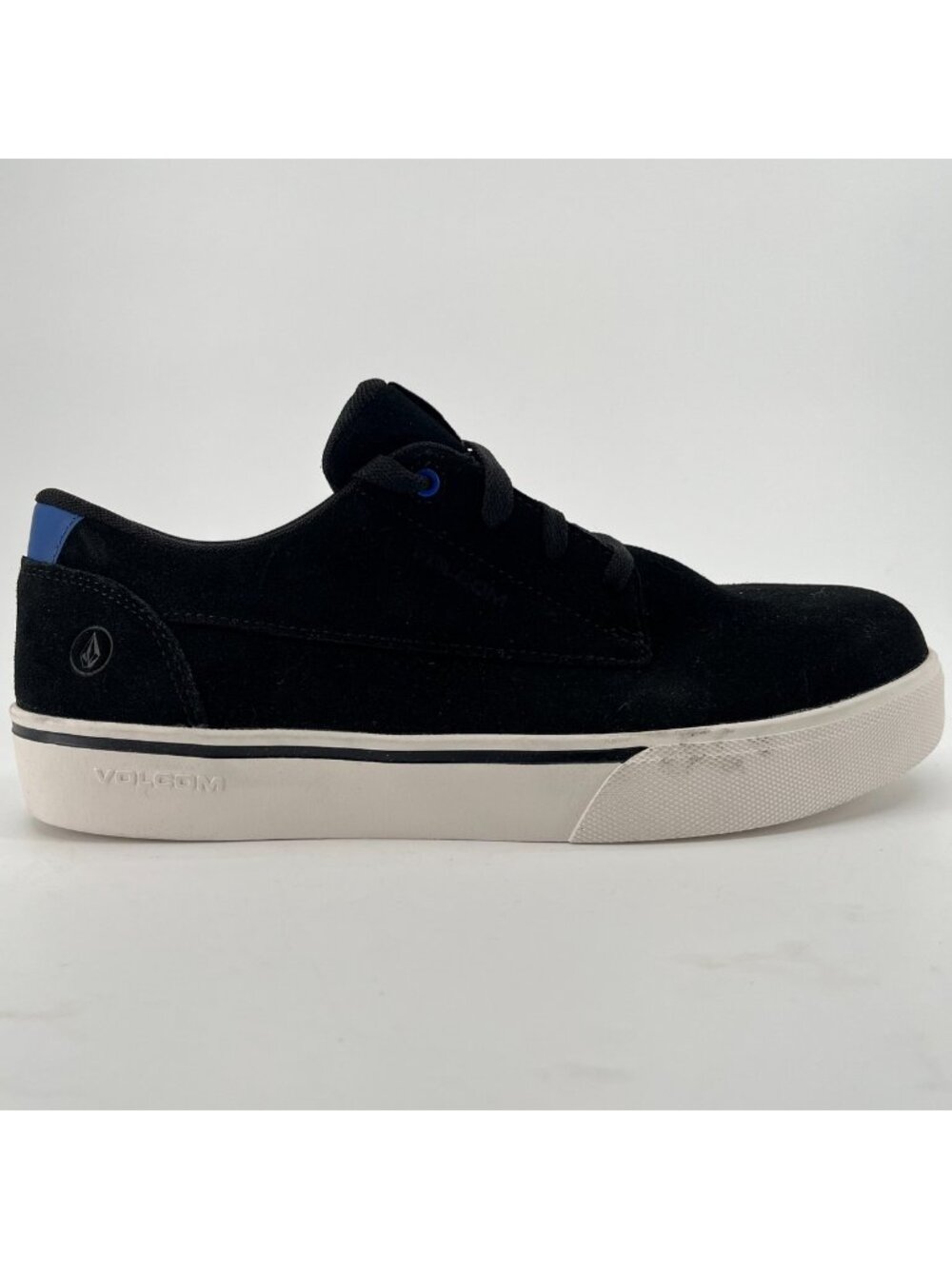 Volcom True Womens Size 9W Black White Suede Composite Toe Safety Work Shoes